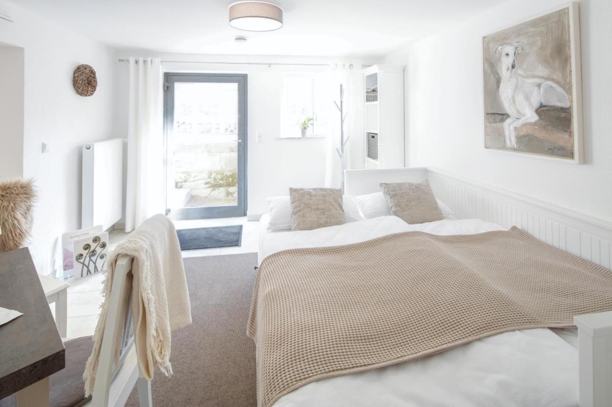 Tiny Ferienwohnung Am Stadtpark 施韦比施哈尔 外观 照片